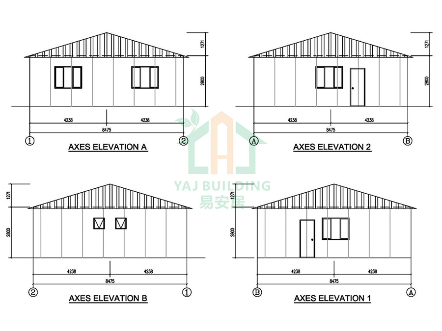 Duplex single bedroom Prefab home