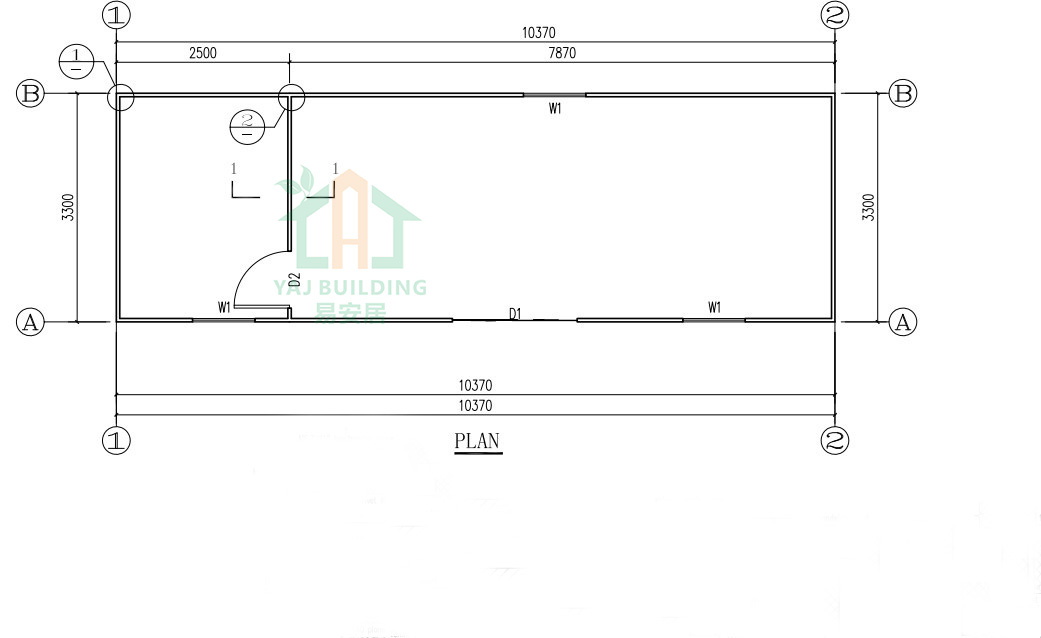 10.37x3.3mx2.6m Porta cabin