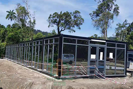 Fast assemble container house project in Brunei