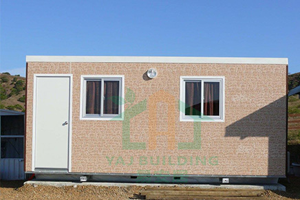 Prefab cabin with PU wall siding